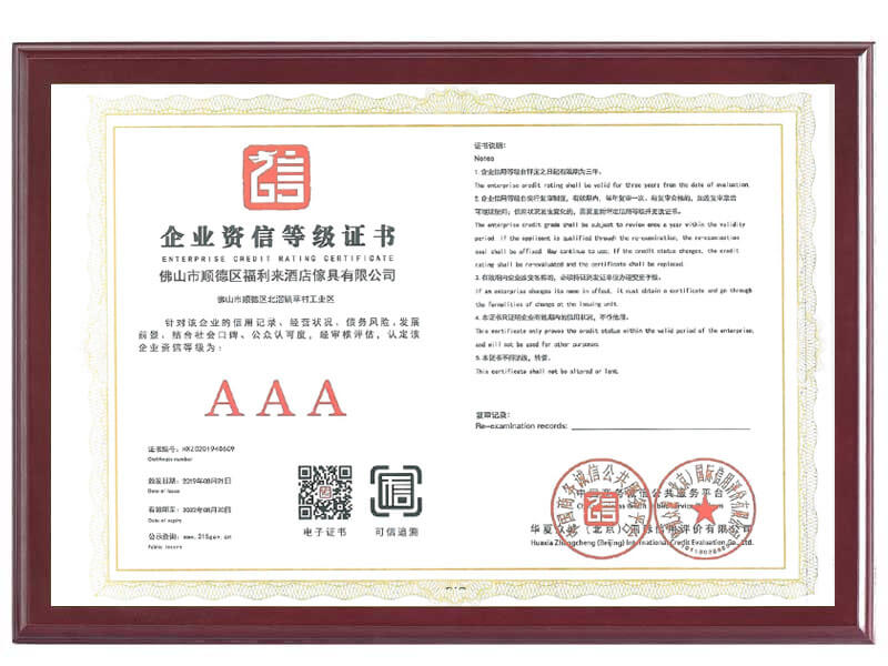 Enterprise Credit Level Certificate 3A Certificate